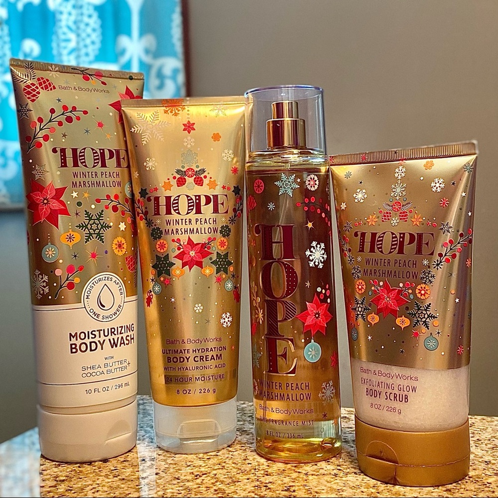 Winter Peach Marshmallow Bath and Body Works